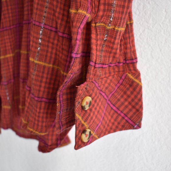 Free People Break My Stride Button Down Top - Picture 10 of 14